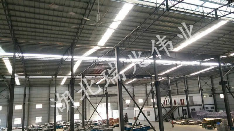 厂房通风降温设备在汽车配件库房里的降温方式